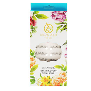 梦鹿S15送超粘防敏胶水假睫毛贴女超自然仿真整条一片式10对大盒