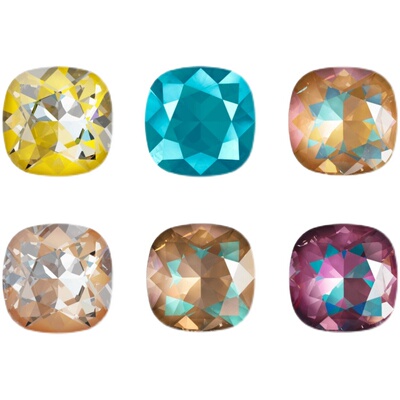 肥方美甲钻施华洛世奇蛋白香槟到