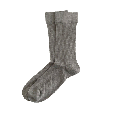 常呵护羊绒细竖条中筒袜