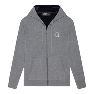 KARL LAGERFELD【100%绵羊毛】长袖针织开衫商场同款老佛爷潮男装