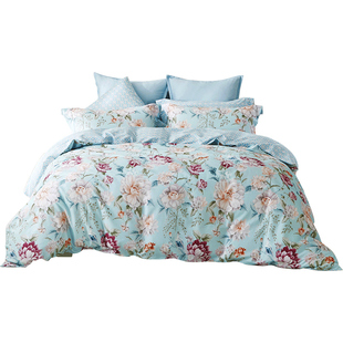 梦洁家纺全棉纯棉磨毛四件套被套加厚秋冬季248x248被套梦洁正品