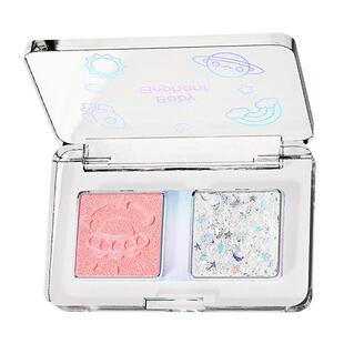 【百补】红色小象儿童眼影亮片细闪9色眼影盘儿童礼物舞台妆专用