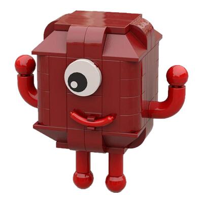 益智拼搭玩具数字积木小颗粒玩具