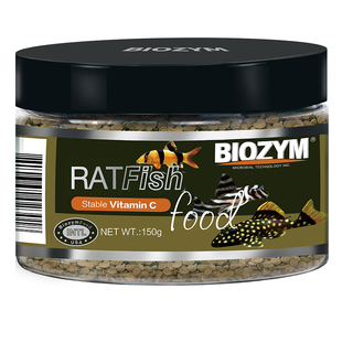 百因美底栖鱼饲料鼠鱼底层鱼下沉沉底形颗粒小片鱼食