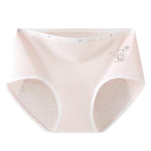 猫人少女生理期内裤女童初中生纯棉抗菌姨妈月经期防漏加宽三角裤