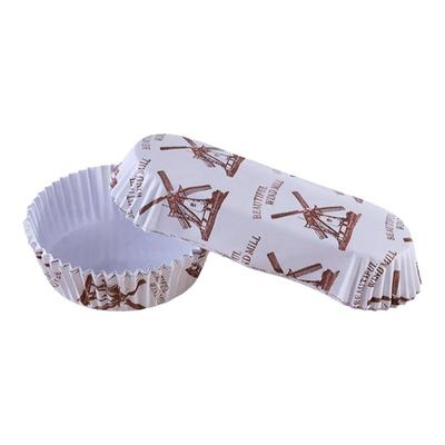 圆形纸杯蛋糕耐高温防油不沾底托