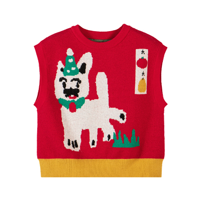 viciusss儿童马甲内穿冬保暖毛衣