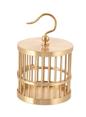 黄铜蝈蝈鸣虫笼摆件中式热销