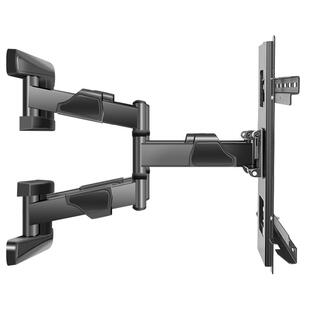 横竖屏旋转电视挂架55/65/75/85英寸通用伸缩支架壁挂摇摆架会议