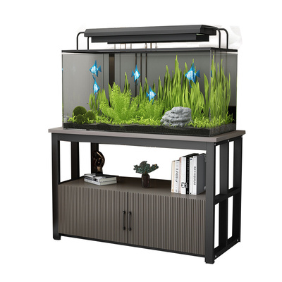 水族箱底架客厅家用鱼缸架落地多层鱼缸底座铁艺承重鱼缸柜置物架