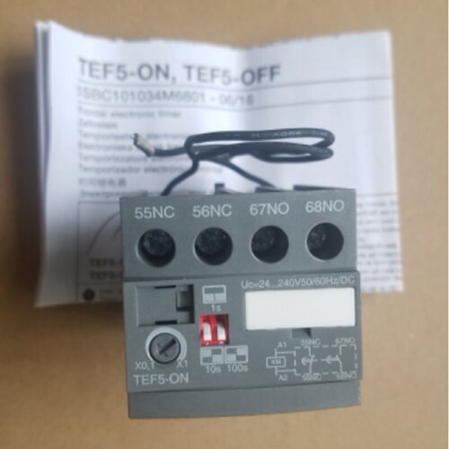 议价原装ABB接触器附件 通电延时继电器   TEF5-ON  0.1-100S