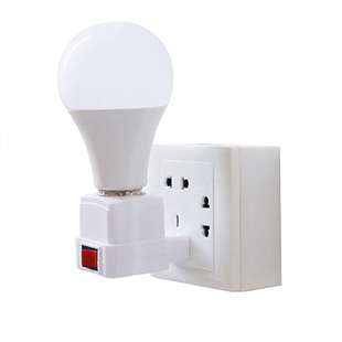 led超亮照明灯节能插座带开关灯泡直插式客厅小夜灯卧室家用壁灯