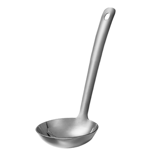 火锅勺子汤勺漏勺套装一体不锈钢粥勺饭店短柄小汤勺家用汤壳有孔