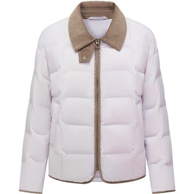 坦博尔衬衫轻薄短款羽绒服女2025秋冬新款小个子保暖外套女款226D