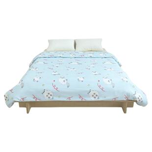 布偶猫乔琪 漫画风原创可爱小猫四季全棉被套奶蓝被罩100纯棉定制