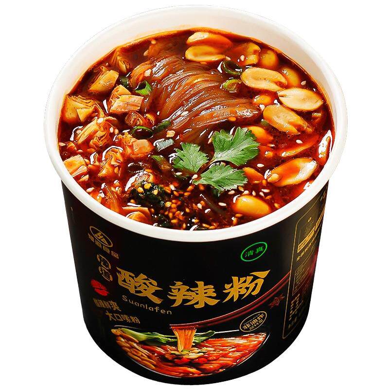 酸辣粉桶装冲泡速食早餐夜宵
