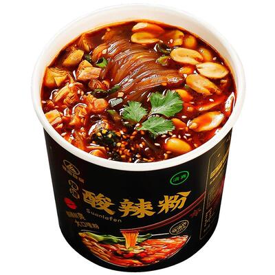 酸辣粉桶装冲泡速食早餐夜宵