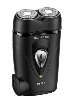 博锐电动剃须刀PS187双头旋转