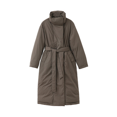 POPCHRIO包裹感立领风衣羽绒服