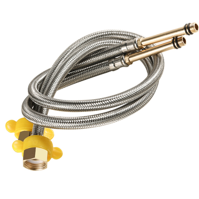 304不锈钢编织管单厨房尖头软管