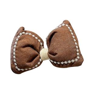 秋冬毛绒发夹女侧边边夹碎发刘海bb夹儿童可爱卡子小夹子头饰发卡