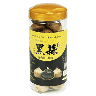 黑蒜徐州特产独头黑蒜邳州特产晶贝发酵黑大蒜500g桶装伴手礼