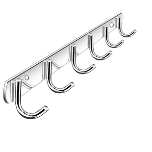 加厚不锈钢连排挂钩厨房浴室墙上免打孔强力承重粘钩胶挂衣架排钩