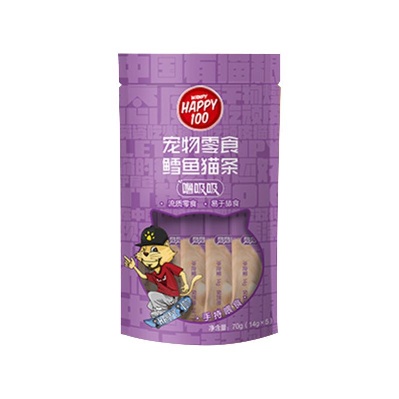 wanpy猫咪零食顽皮噜吸吸猫条整箱100支成幼猫主食营养增肥欧一吸