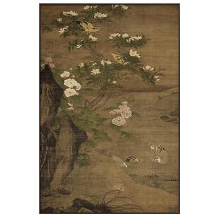 仟象映画 《四季花鸟图》中古风客厅装饰画法式复古艺术中式挂画