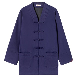 武当道服女装春秋季加厚三宝领道士服装男冬款居士禅修加绒道士装