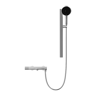 kiiid全铜分体式无顶喷简易增压浴缸淋浴花洒套装家用免打孔安装