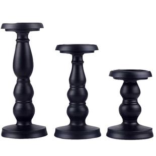 法式复古情人节蜡烛台香薰烛台新年红色蜡烛供奉道具高级结婚摆件