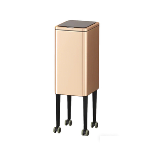 智能感应垃圾桶免弯腰厨房高脚大容量自动轻奢高颜值客厅2026新款