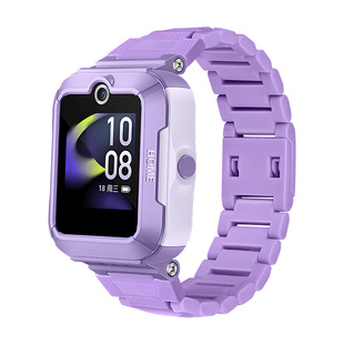 适用于华为儿童手表5pro/4pro表带磁吸闪扣5新耀版/活力版腕带5xpro替换智能运动4X加长3Pro/3S防汗新款配件