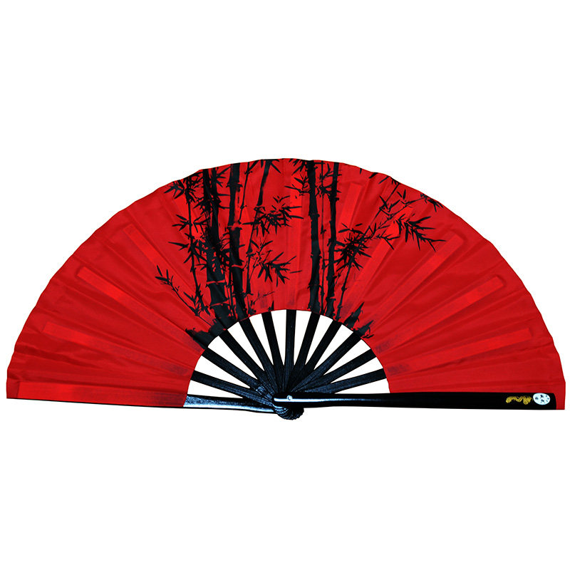 诚武精品竹骨竹图太极功夫响扇太极武术舞蹈晨练表演扇单手易开合