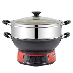 郭老大铸铁电炒锅蒸煮一体多功能锅插电家用锅