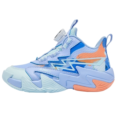 乔丹童鞋男童篮球鞋专业2025秋冬新款网面钮扣小童鞋子儿童运动鞋