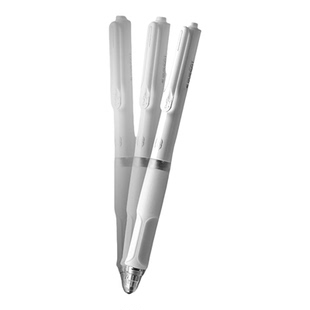 得力六边形战士ST尖直液笔静音减震多握感速干双珠备考刷题考研笔