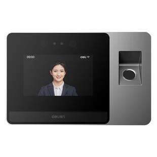 得力人脸指纹混合识别考勤机免接触掌静脉打卡员工刷脸签到器公司上下班刷卡机面部识别手掌打卡智能云掌纹机