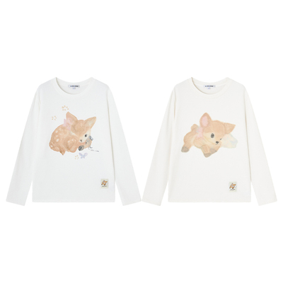 SOMESOWE 小鹿悄悄话/小鹿绒绒长袖T恤