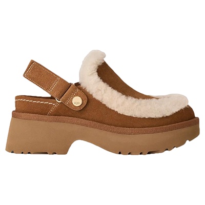 UGG女ESMEE秋冬厚底厚底绒毛包头