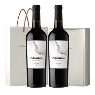 【自营】美国原瓶进口红酒加州纳帕谷仙粉黛干红葡萄酒14.5°礼盒