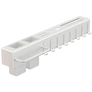 白色厨房刀架置物架免打孔筷子筒壁挂式多功能刀具一体菜刀收纳架