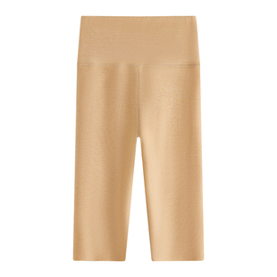 羊毛蚕丝保暖裤七分收腹短裤女士内穿秋冬吸湿发热加绒无痕打底裤