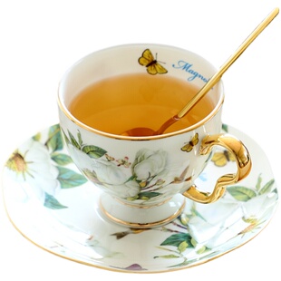 咖啡杯套装欧式小奢华骨瓷欧式下午茶茶具陶瓷英式花茶杯家用精致