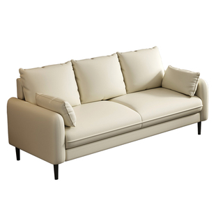 小户型双人三人位布艺沙发客厅出租房简易窄版经济型2米卧室小型