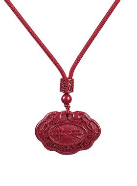 朱砂平安如意长命百岁富贵锁男女