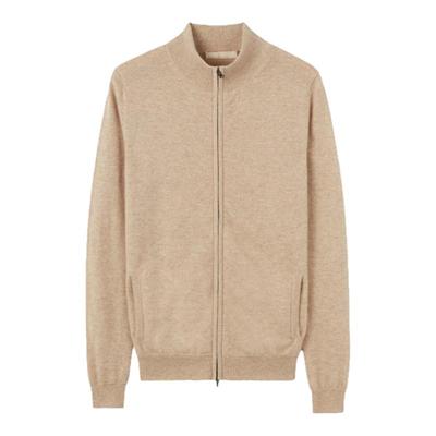 蒙古山羊绒外套女高档拉链领短款