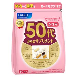 日本FANCL/芳珂女性50岁综合营养包辅酶q10复合多种维生素30袋/包