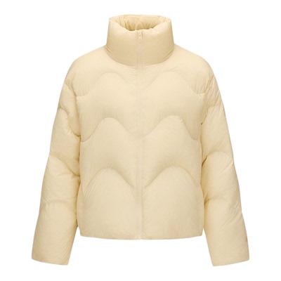 斯凯奇女士羽绒服2025新款秋冬宽松梭织鸭绒短款保暖轻薄羽绒外套